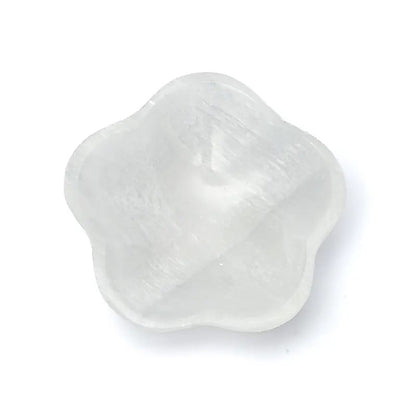 Piatto a forma di fiore in Selenite