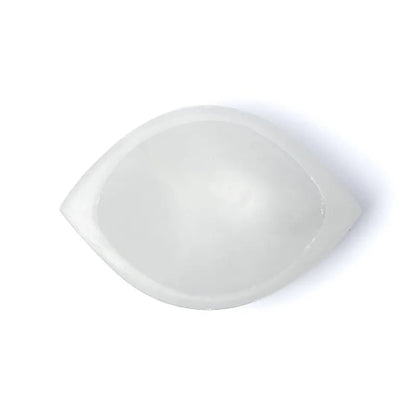 Ciotola lucidata a forma di occhio in Selenite