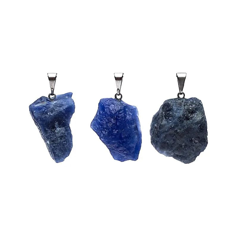Ciondolo in Sodalite grezza - Autostima e Intuizione - clorophilla-shop