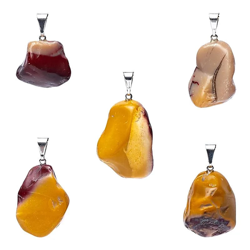 Ciondolo in Mookaite forato - Pace Interiore ed Equilibrio - clorophilla-shop