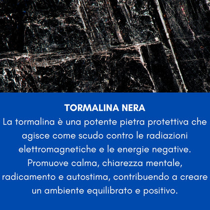 Samsara Bracciale con Tormalina Nera - Shamballa Tibetano Buddista - Filo in Cotone Cerato, Vari colori