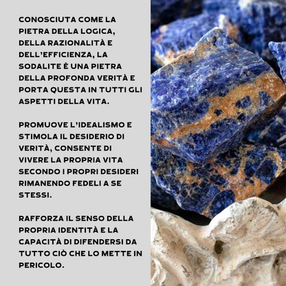 Sodalite Grezza Origine Brasile - Pietra da 4-6cm