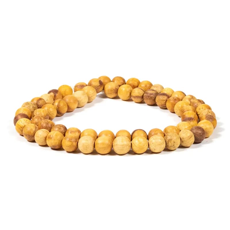 Mala Tibetana Palo Santo elastica - Collana Rosario 50cm