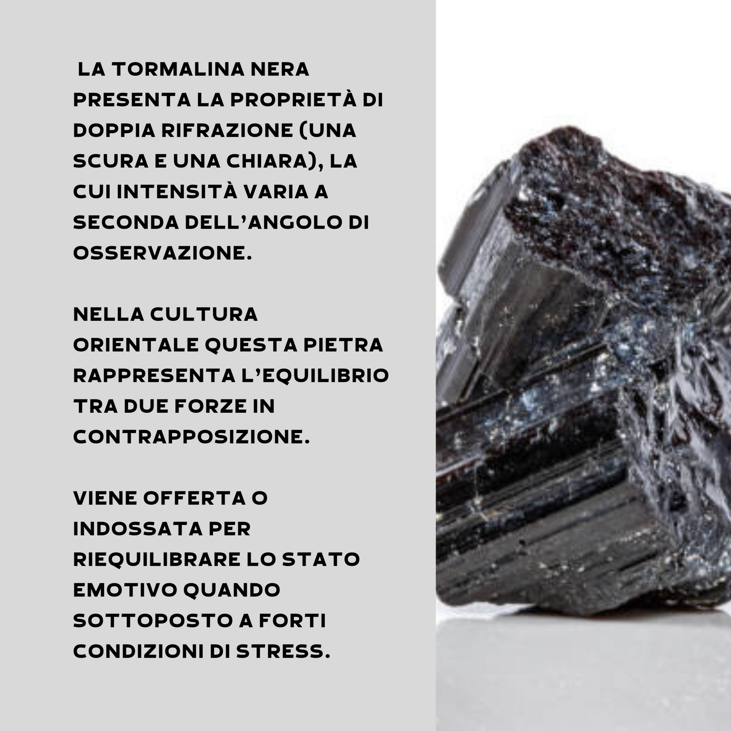 Tormalina Nera Grezza Origine Brasile - Pietra da 4-8cm