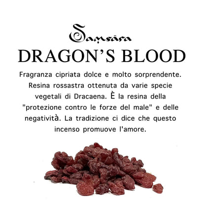 SAMSARA Incenso in Resina 100% Artigianale - DRAGON'S BLOOD (Sangue di Drago) - SamsaraFragrances