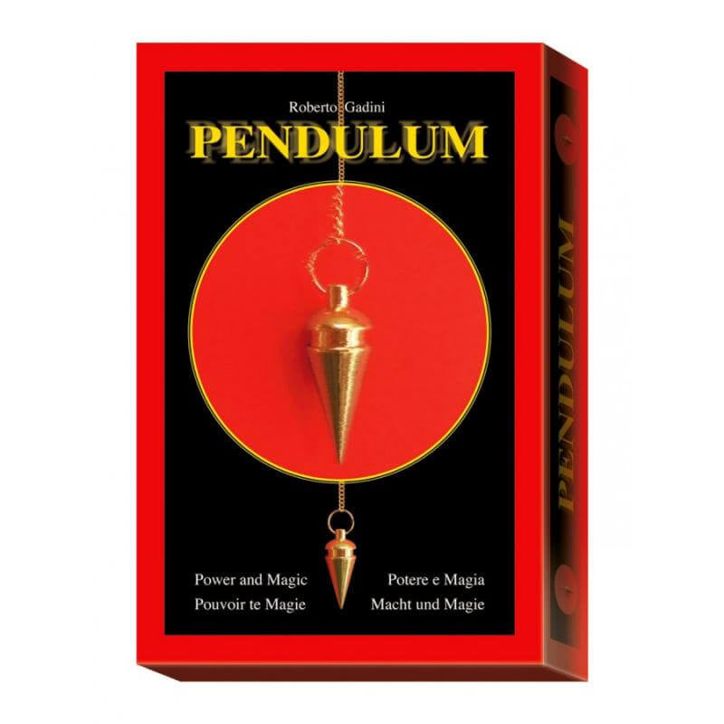 Lo Scarabeo PENDULUM Potere e Magia - Cofanetto con Pendolo in Metallo, 4 Quadranti Divinazione e Manuale Esplicativo - Edizione Multilingue