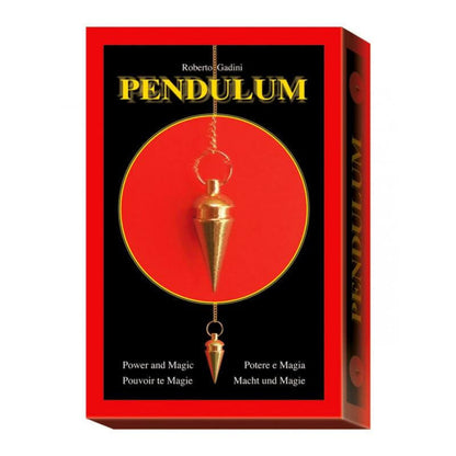 Lo Scarabeo PENDULUM Potere e Magia - Cofanetto con Pendolo in Metallo, 4 Quadranti Divinazione e Manuale Esplicativo - Edizione Multilingue