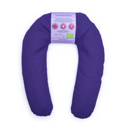 Set Cuscini per Collo e Occhi alla Lavanda organica per Aromaterapia - Utilizzo a caldo o freddo