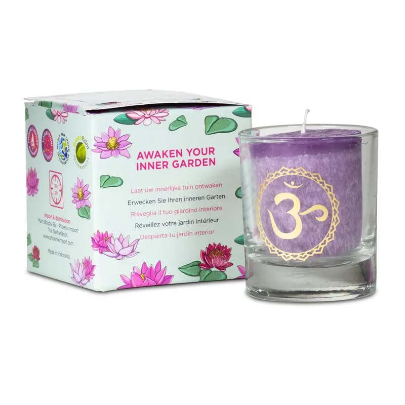 Candele Votive 7 Chakra Profumate in Vetro - Confezione Regalo - Diverse Varianti - clorophilla-shop