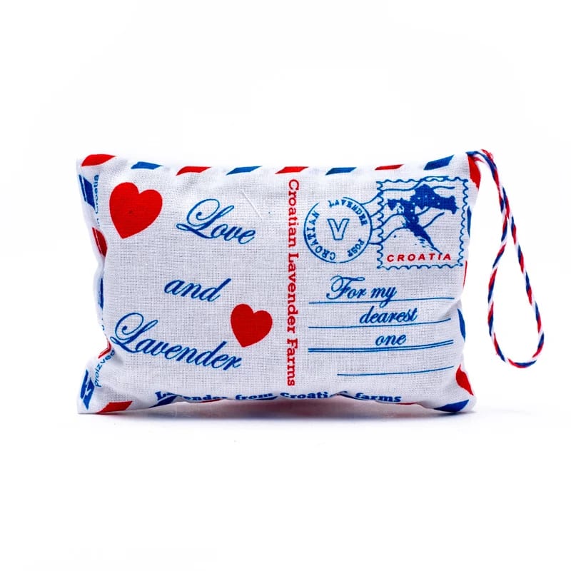 Cuscino cartolina alla Lavanda - Regalo aromaterapico - clorophilla-shop
