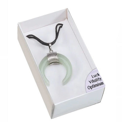 Collana amuleto Avventurina Verde - Fortuna, Ottimismo e Vitalità