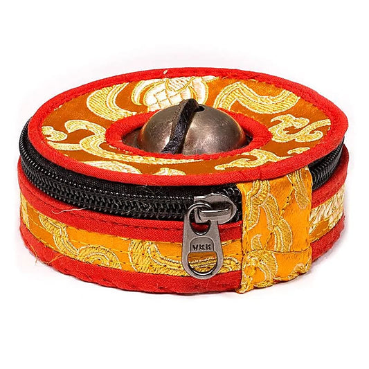 Custodia per cimbali arancione/rosso 2 misure