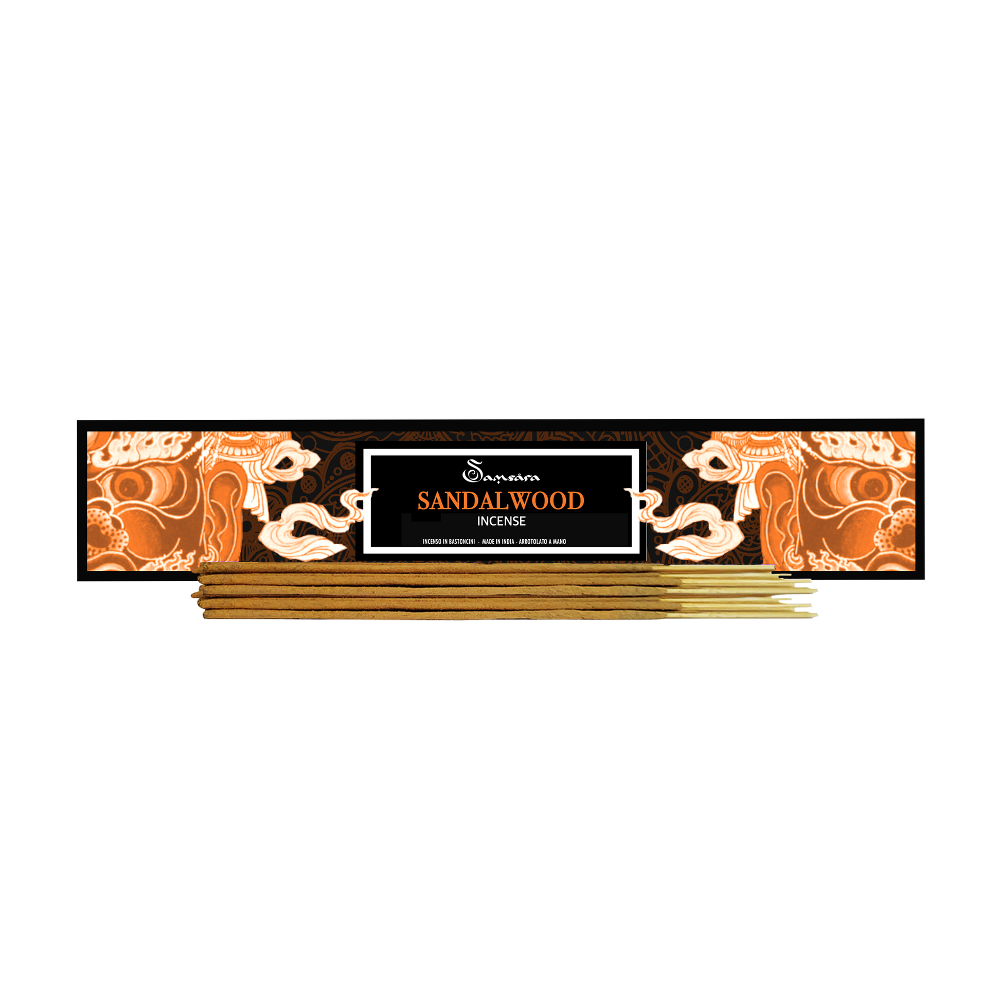 SAMSARA - Incenso Indiano in Stick Artigianale - SANDALWOOD - 15g - SamsaraFragrances